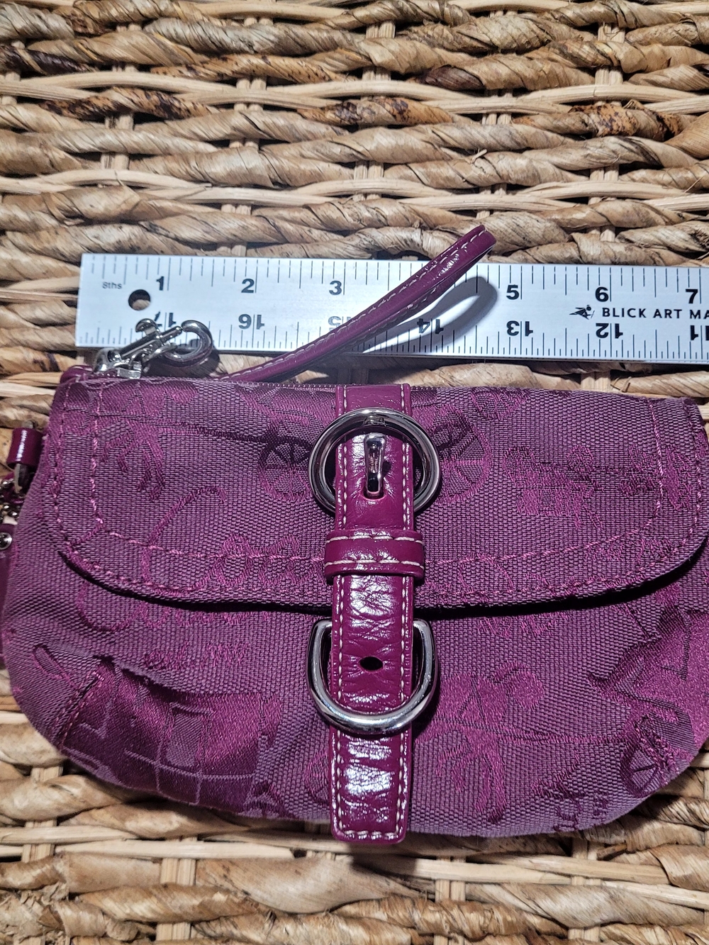 Coach Y2K  Signature-Print Wristlet with Buckle Accent - Picture 13 of 16